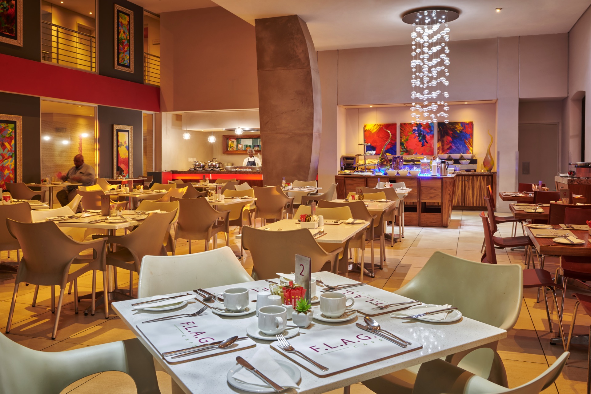 F.L.A.G. Cafe breakfast buffet restaurant at Rio, Klerksdorp